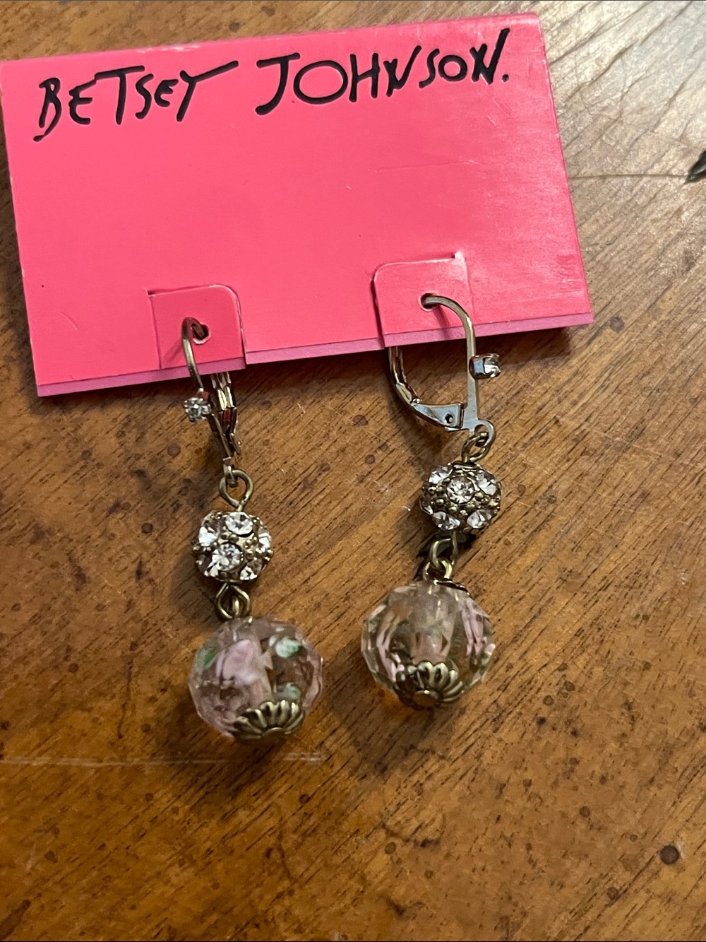 Betsey Johnson Dangle Earrings NWT